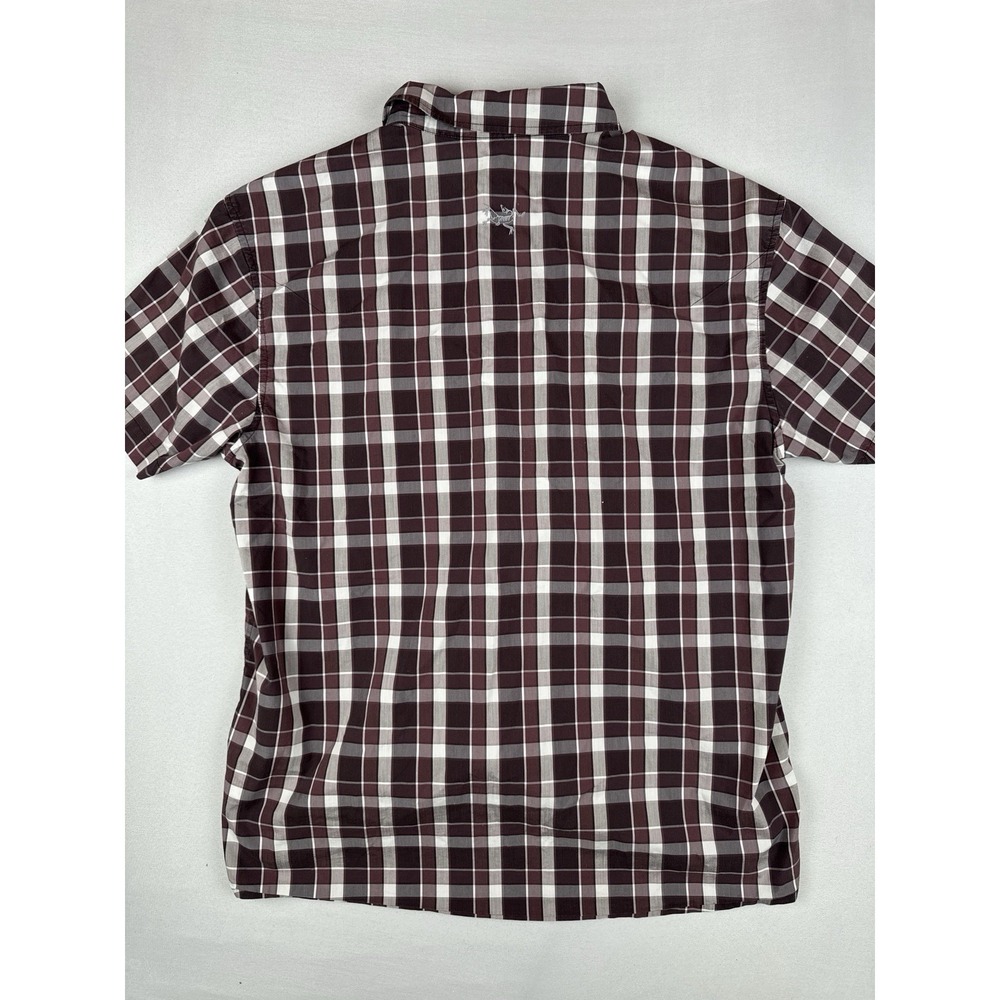 Arcteryx Brohm SS Plaid Shirt Mens XL Hiking Outdoor Trail Button Up - Picture 7 of 13